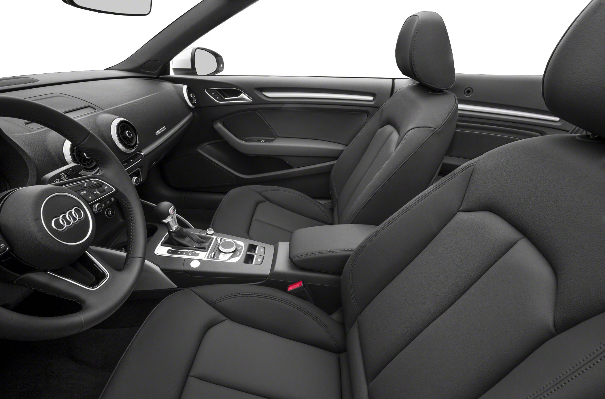 Premium leather seats and modern dashboard with manual transmission