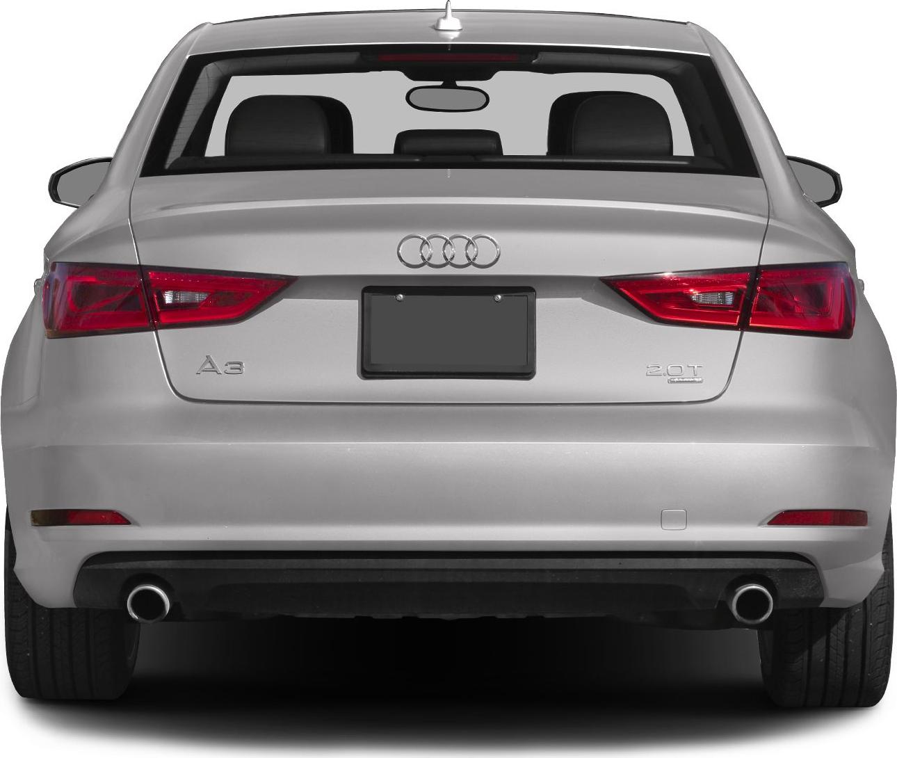 Rear view showcasing taillights and dual exhaust system.