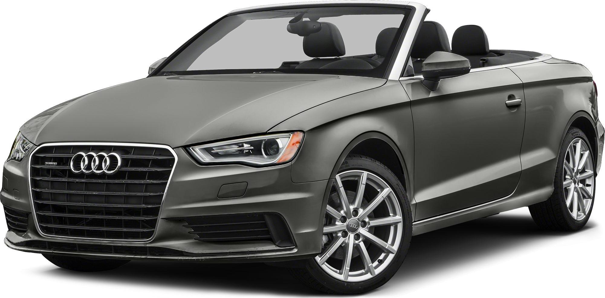 Front side view of convertible with alloy wheels and open roof