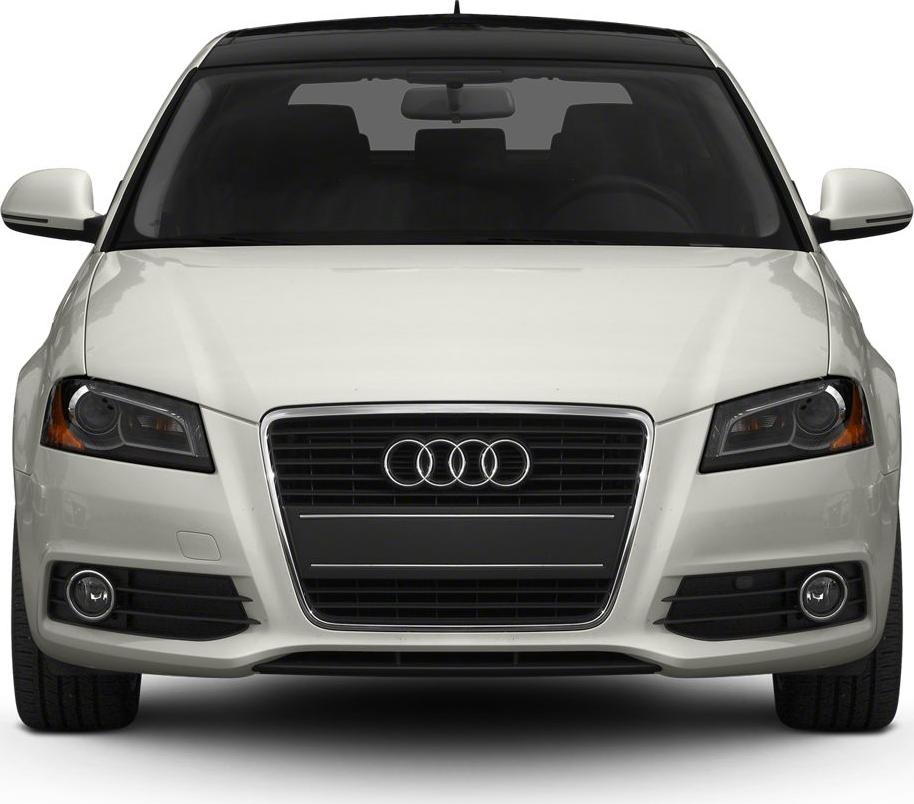 Front view with LED headlights, grille, and fog lights