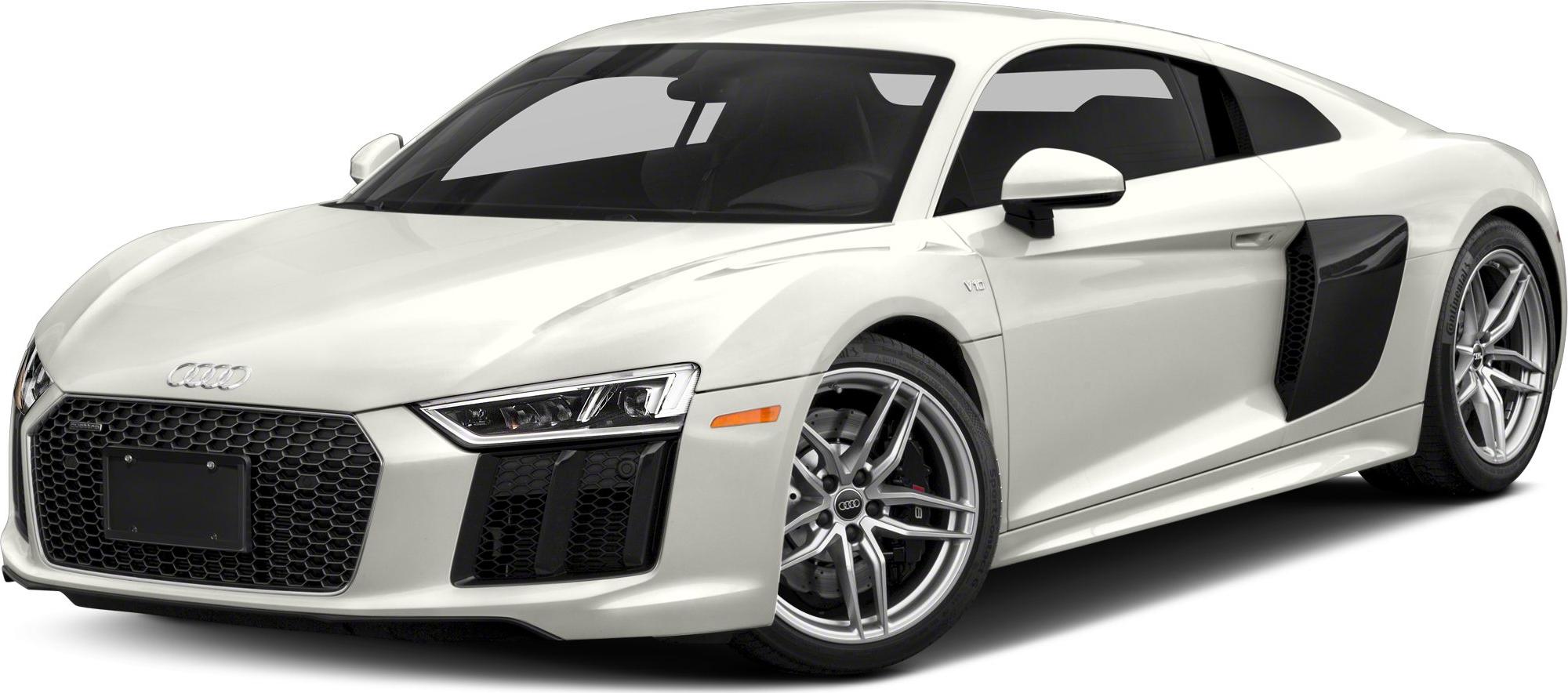 Front side view with LED headlights and prominent side air intakes