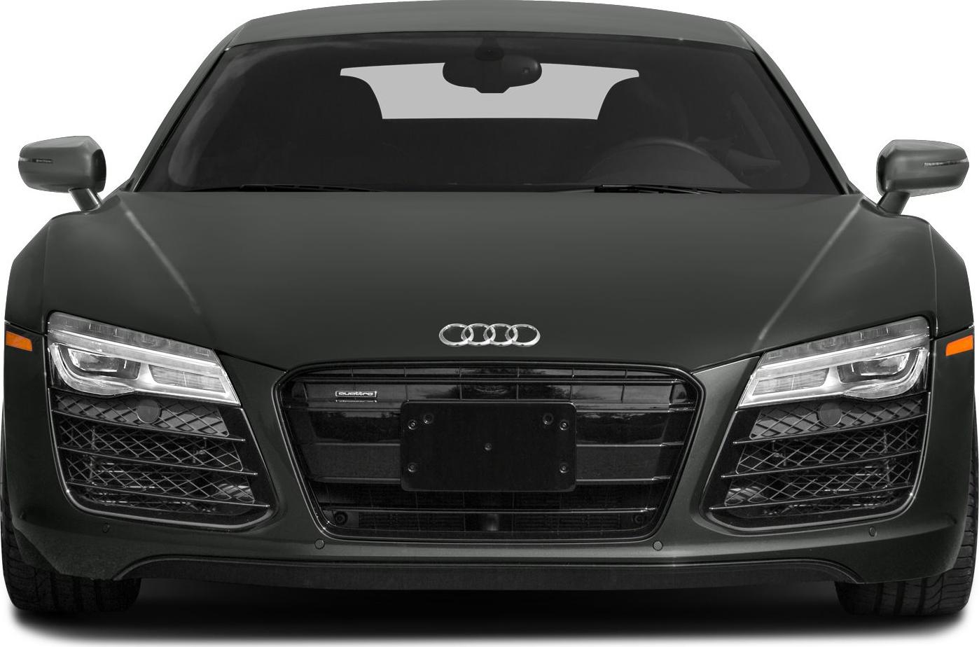 Front grille with Audi rings and LED headlights in facelift design