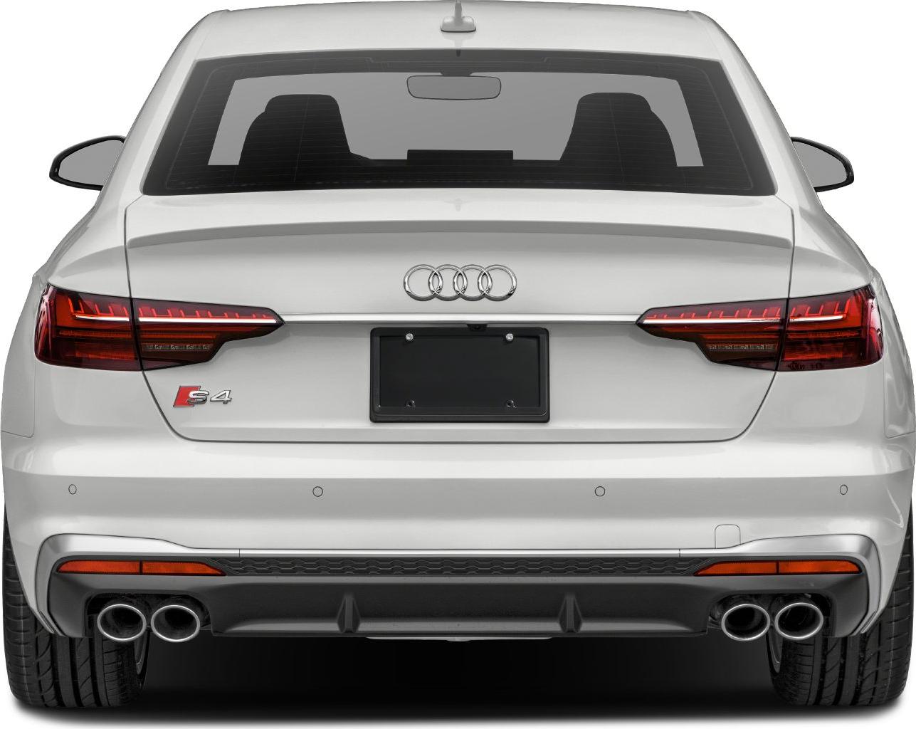 Rear view with quad exhausts and LED taillights