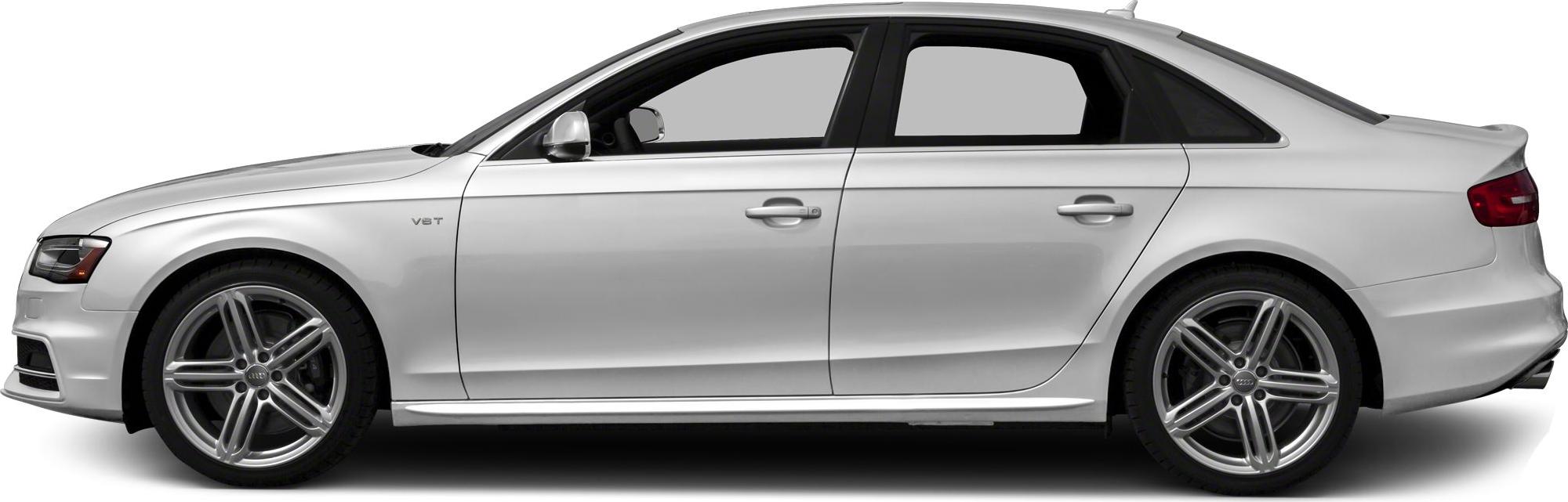 Silver sedan side profile with alloy wheels and V6T badge