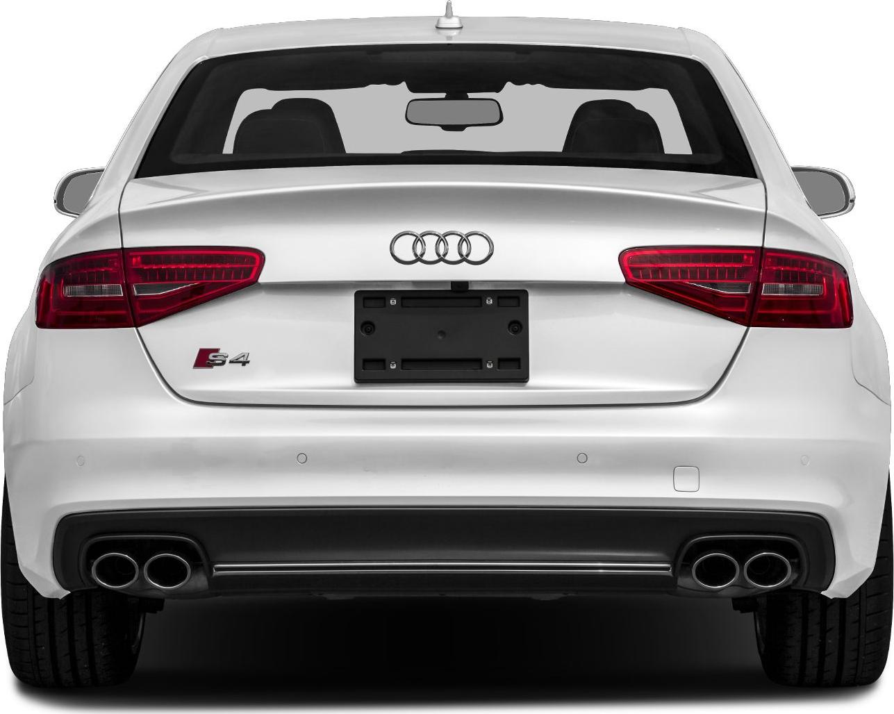 Rear view with quad exhaust tips and LED tail lights