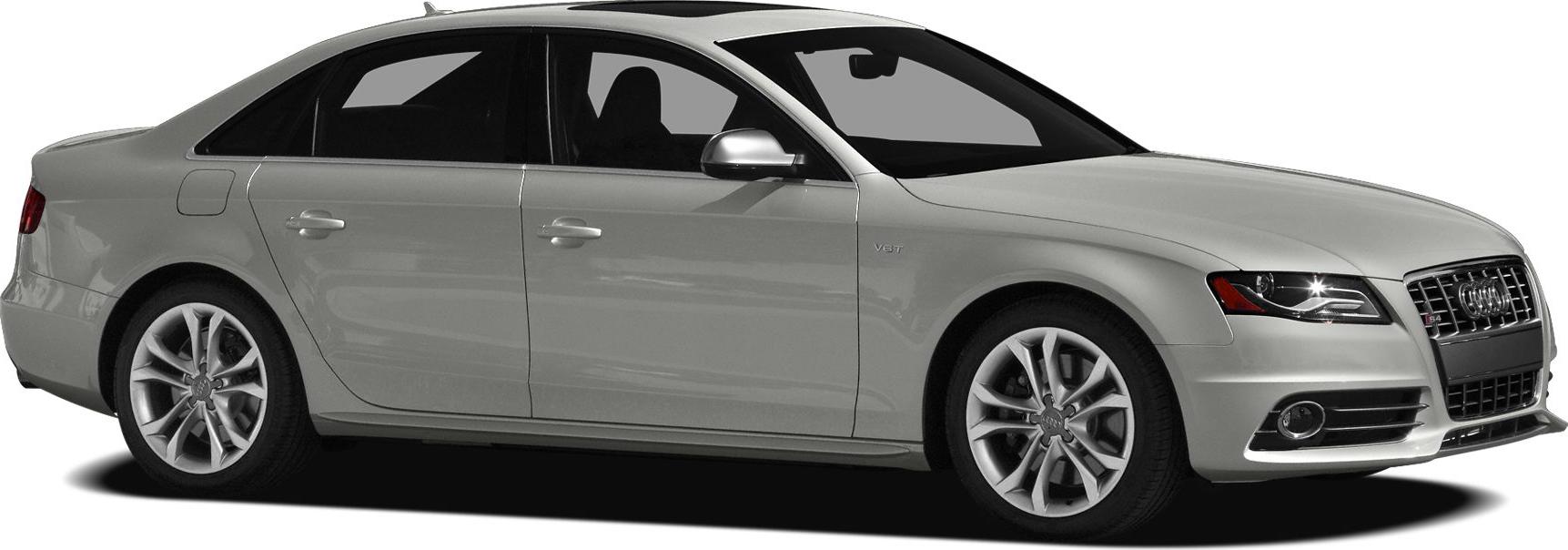 Side profile of a sedan with V8 badge and alloy wheels