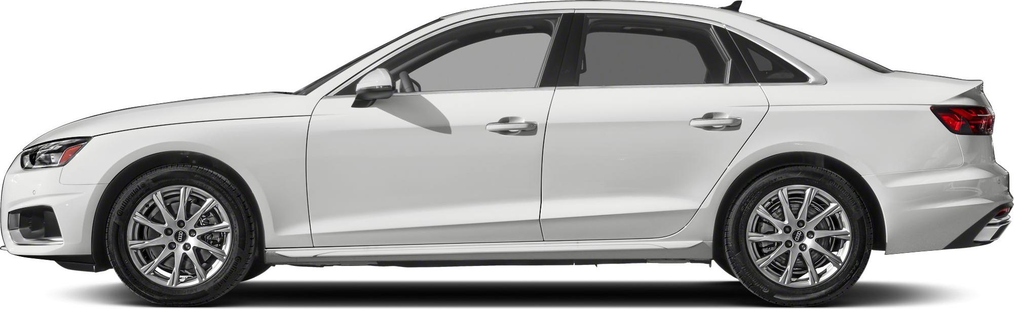Sedan side profile with multi-spoke alloy wheels