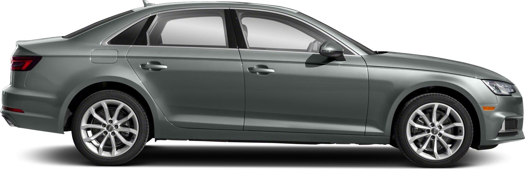 Side profile of a sleek sedan with stylish alloy wheels