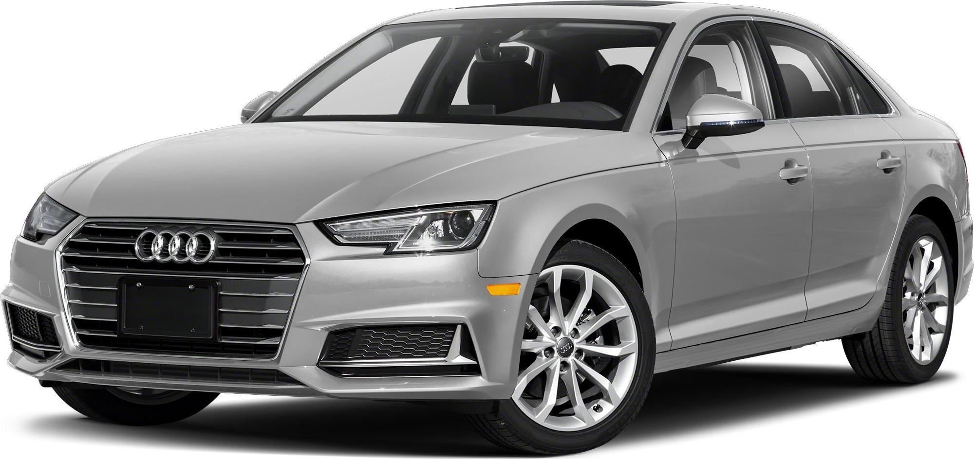Silver sedan with distinct front grille and LED headlights