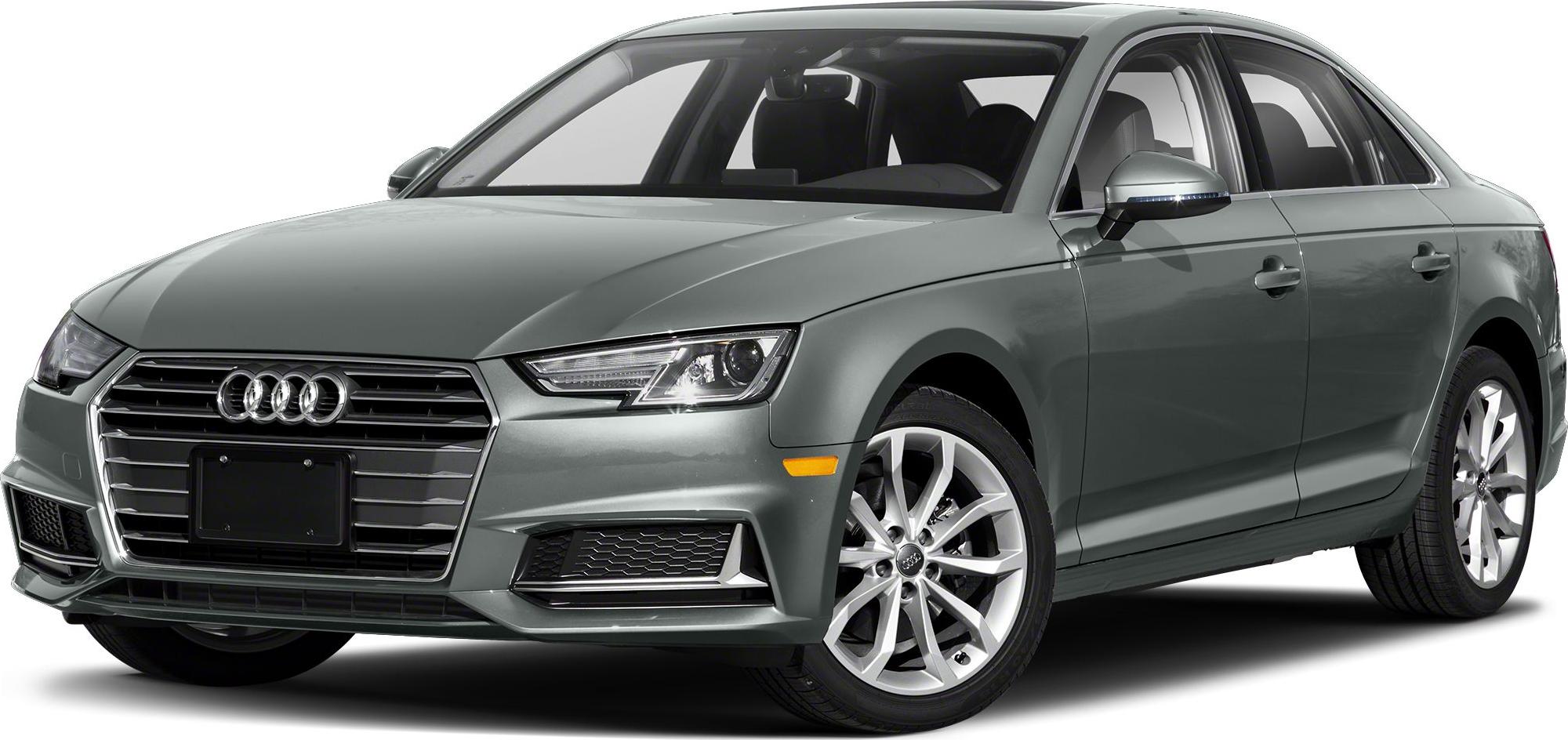 Front and side view of sedan with LED headlights and alloy wheels