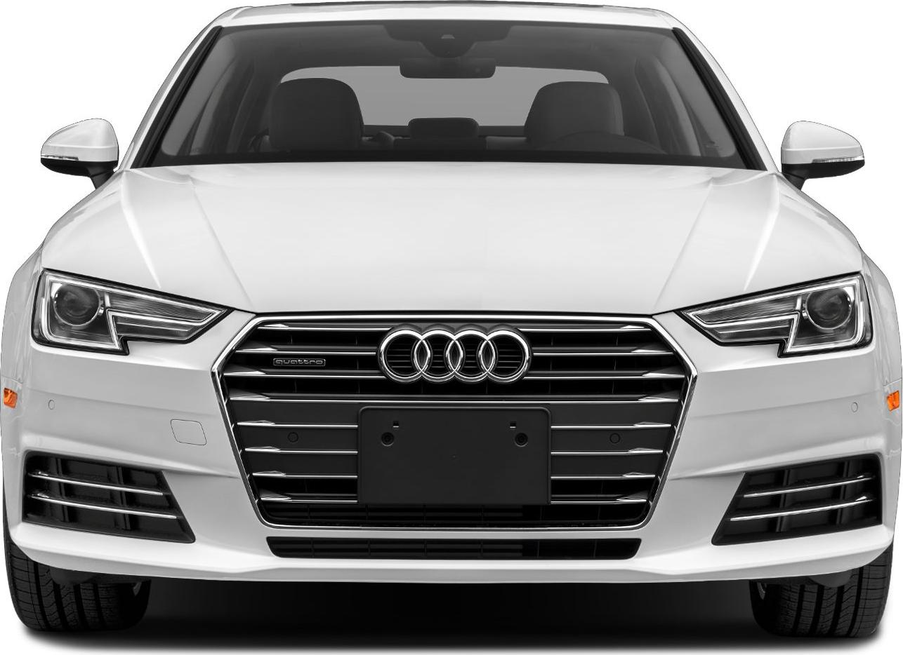 Front view with signature grille and angular LED headlights