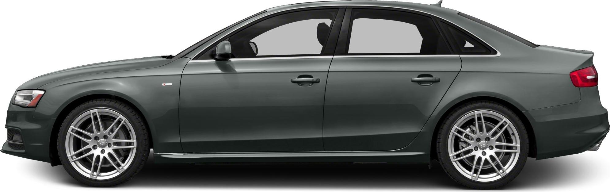 Side profile of a sedan featuring sporty alloy wheels and sleek door design