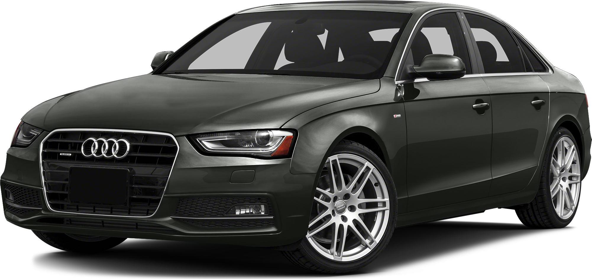 Luxury sedan front view with sharp headlights and prominent grille
