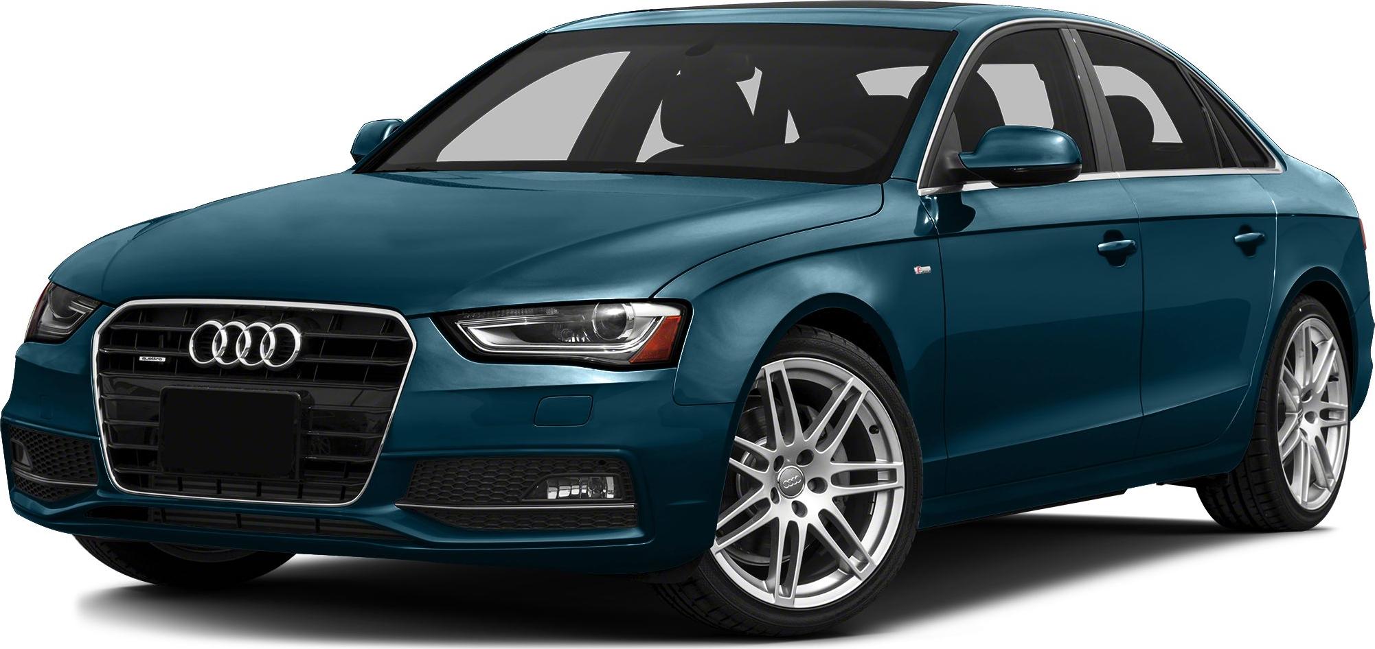 Blue sedan with LED headlights and alloy wheels front-side view