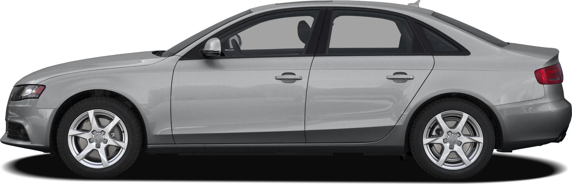Silver 4-door sedan side profile with alloy wheels