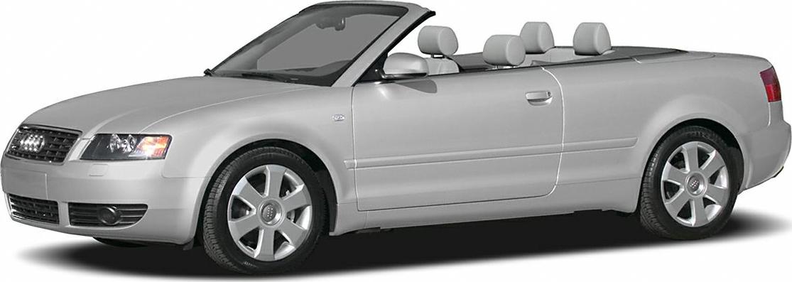 Silver convertible with open roof and four seats