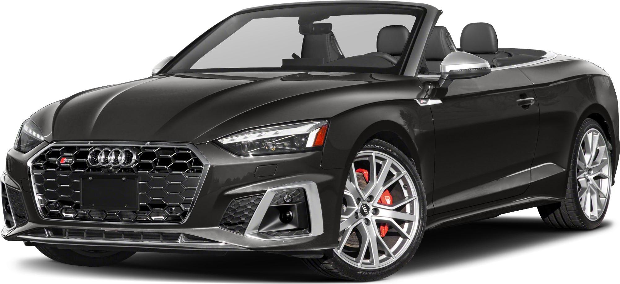Black convertible with honeycomb grille and LED headlights