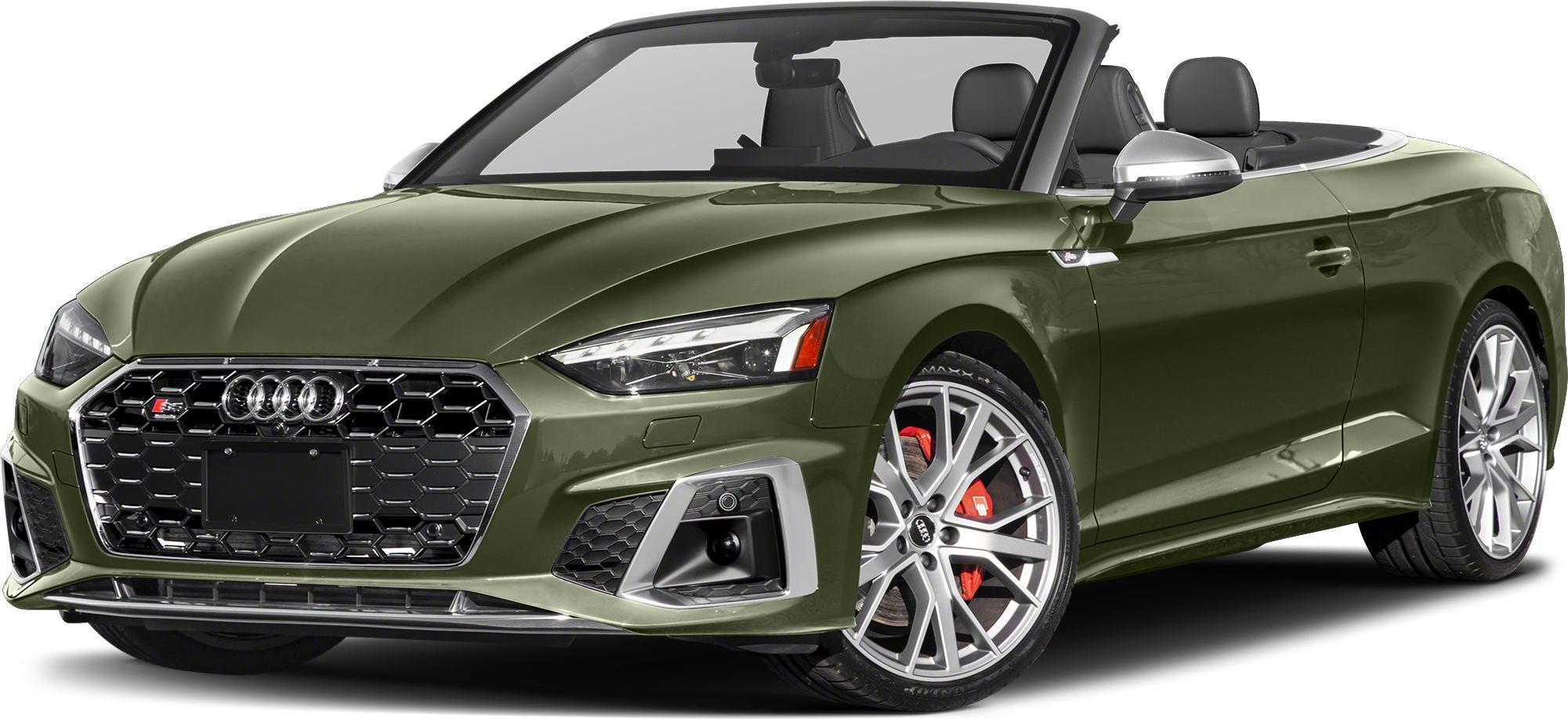 3/4 front-left view, District Green Metallic / Black Roof
