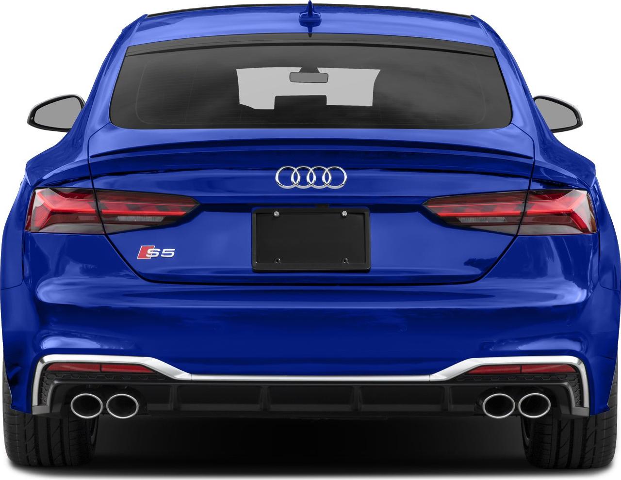 Rear view with quad exhaust tips and sleek LED taillights