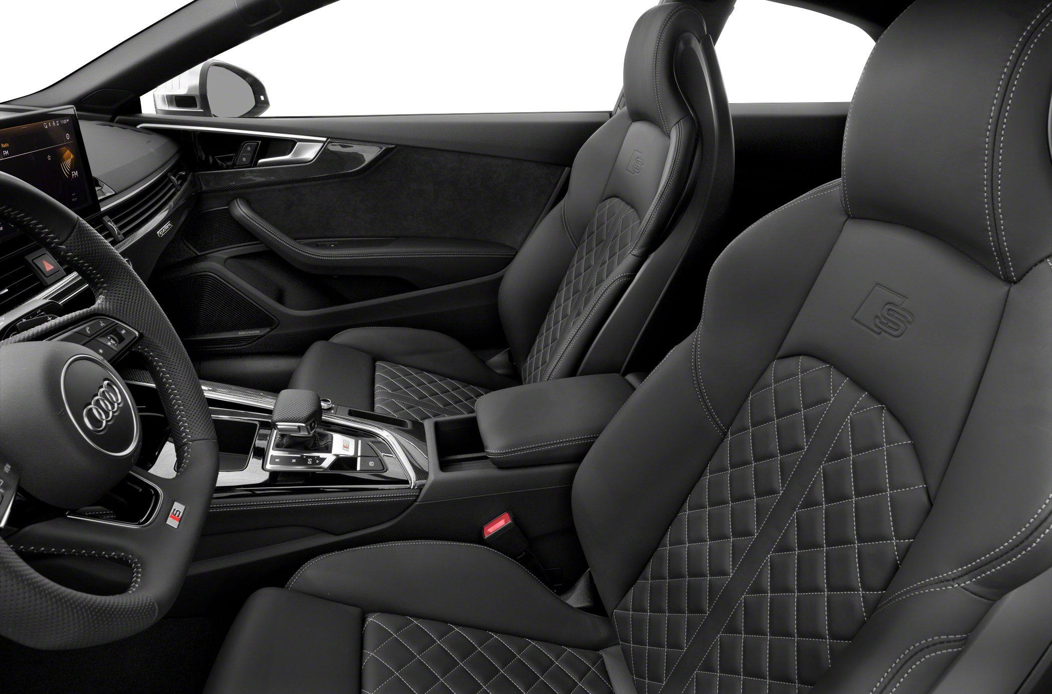 Quilted leather sport seats and advanced dashboard controls