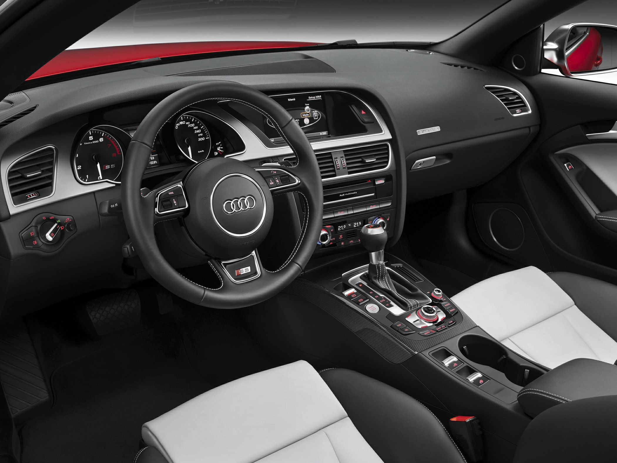 Interior view showcasing dashboard, steering wheel, and center console