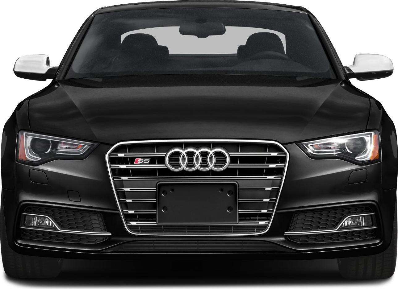 Front grille with Audi rings and sleek headlights