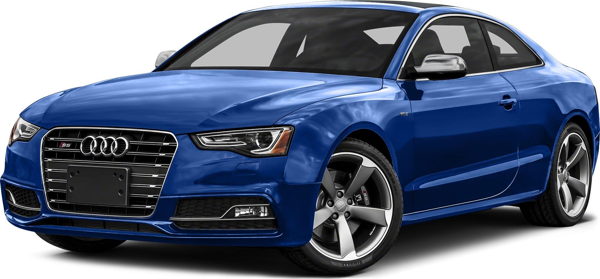 Sporty coupe front with LED headlights and chromed grille