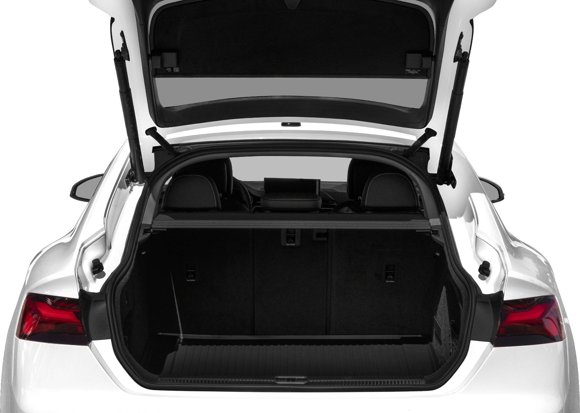 Open trunk view with spacious cargo area and rear seatbacks.