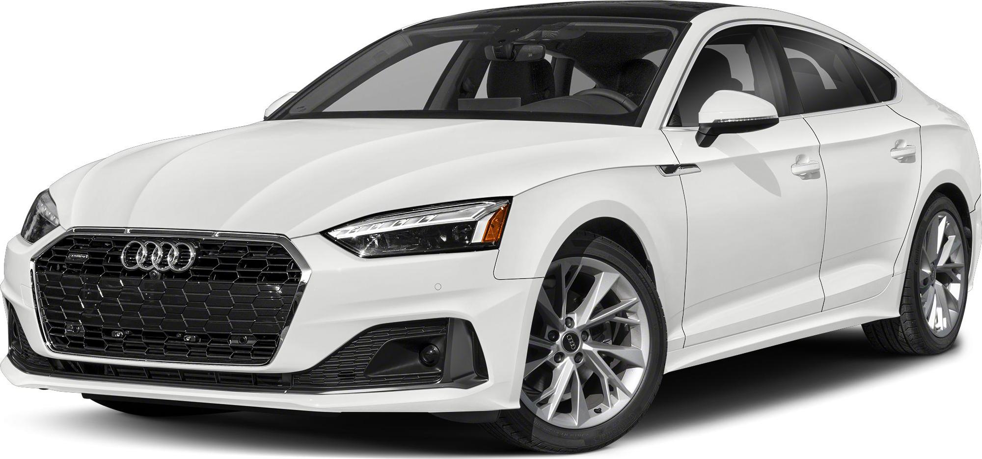 Front view with hexagonal grille and LED headlights