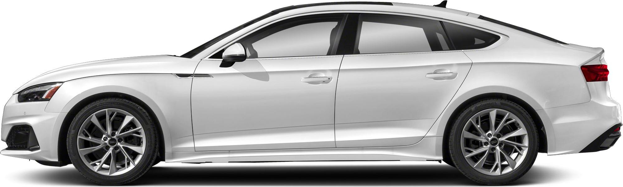 Side profile with aerodynamic shape and alloy wheels