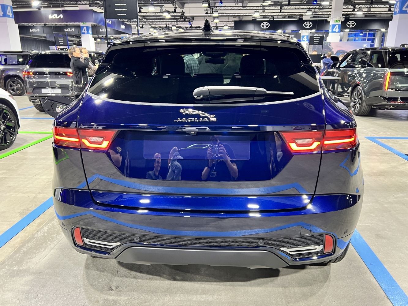 Rear view with LED taillights and modern bumper design