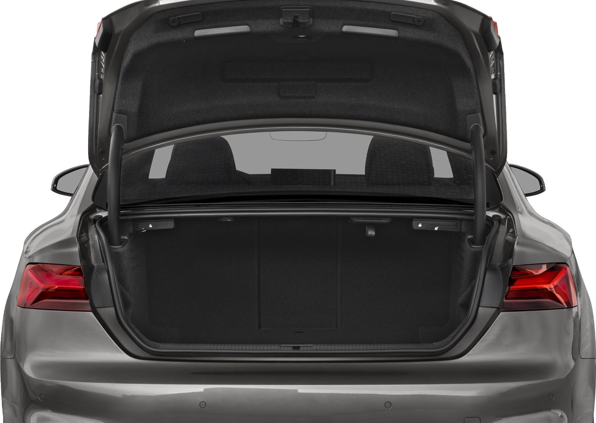 Open trunk with spacious cargo area and rear LED taillights