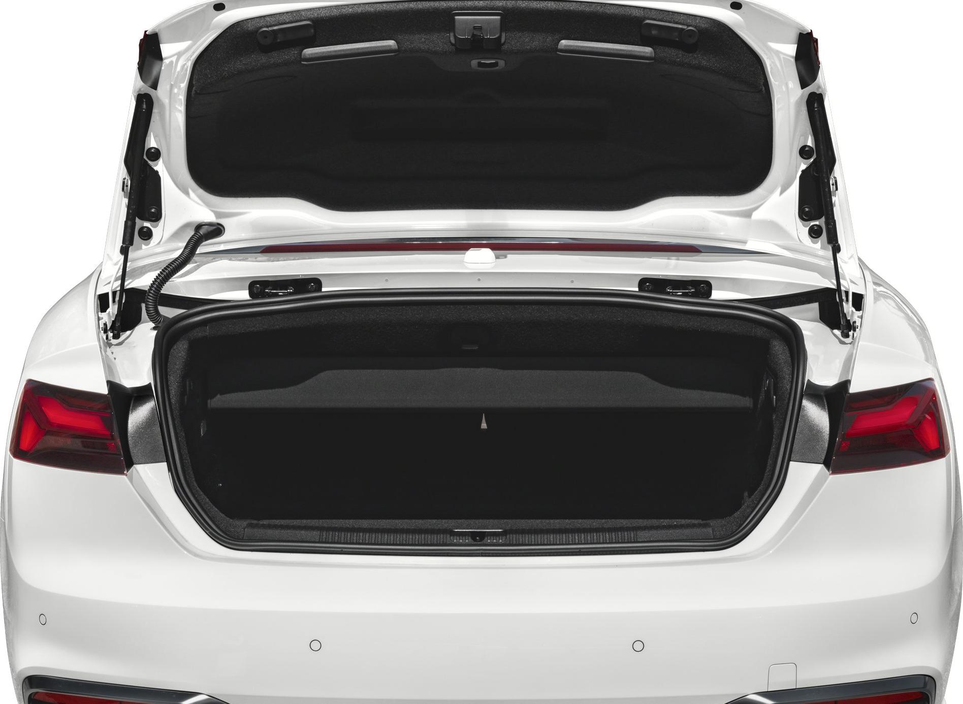Open trunk showing spacious rear storage and trunk design.