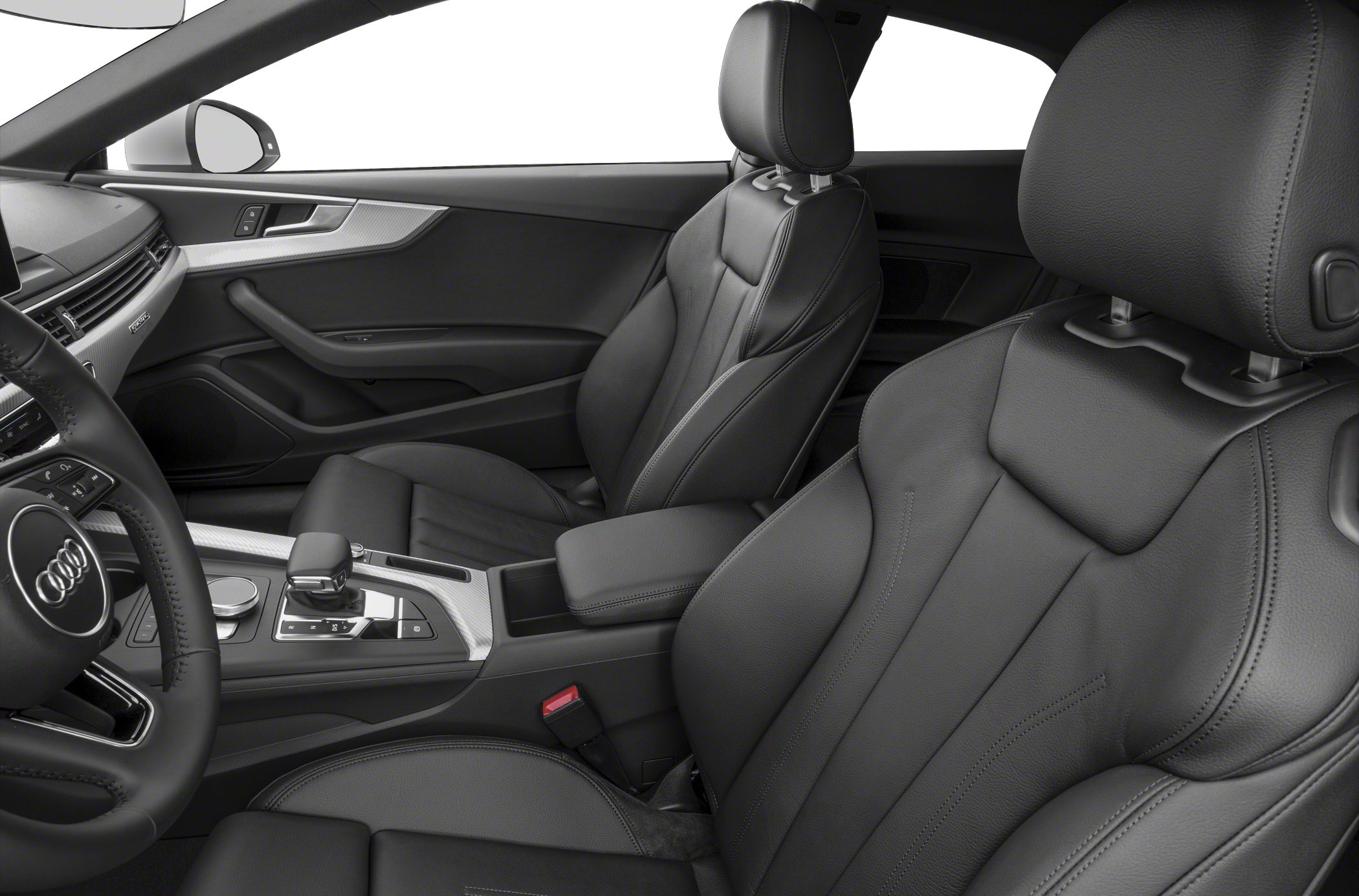 Luxury leather seats and modern dashboard interior