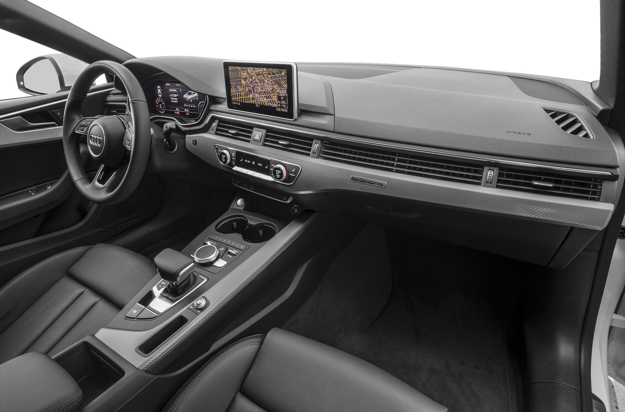 Digital instrument cluster and center infotainment console