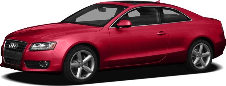 Red sporty coupe with sleek side profile and alloy wheels