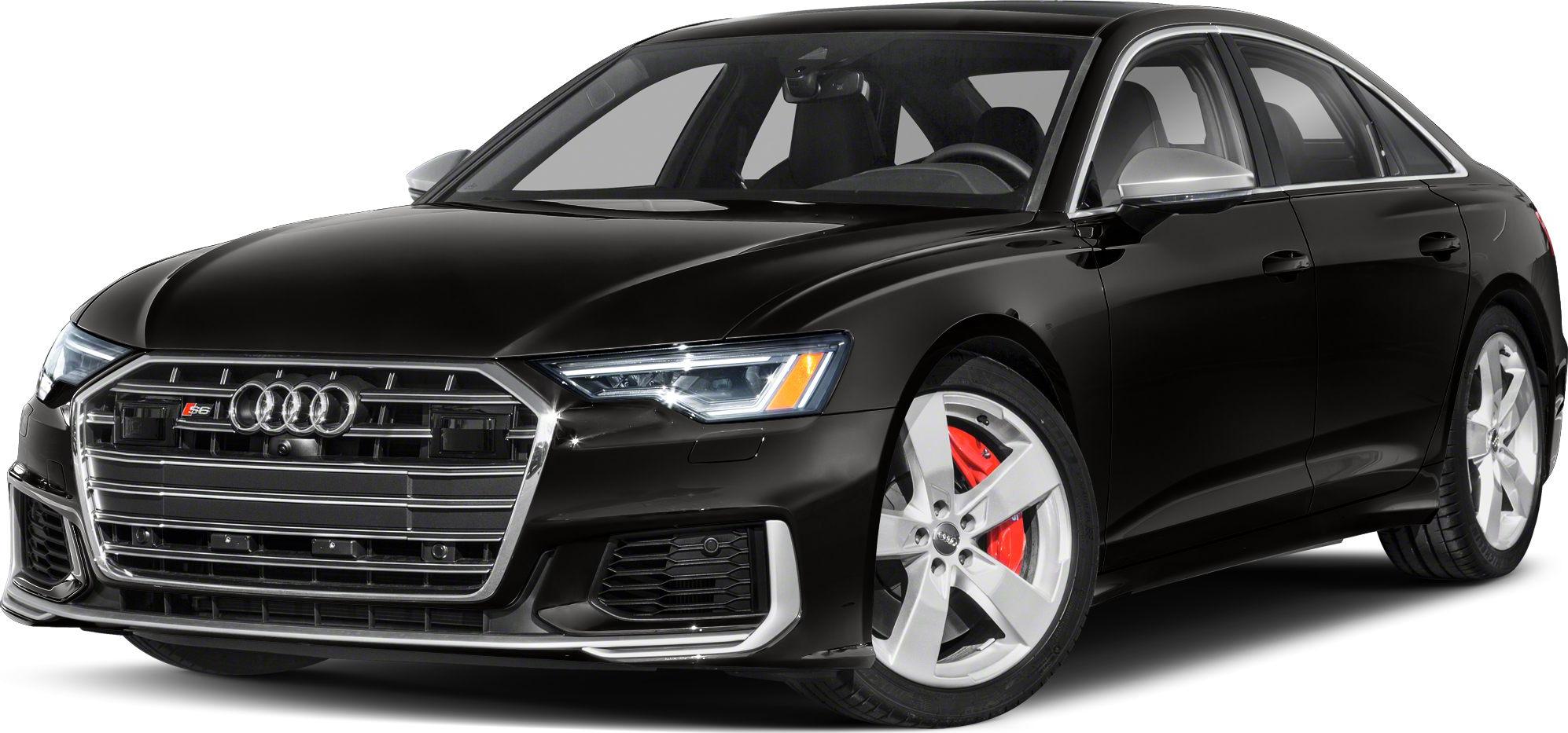 Front view of a sedan with LED headlights and sporty alloy wheels.