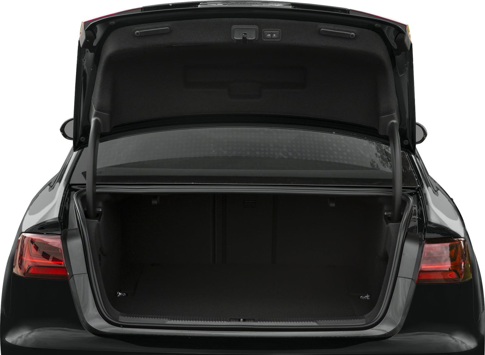 Open trunk with spacious cargo area and rear taillights