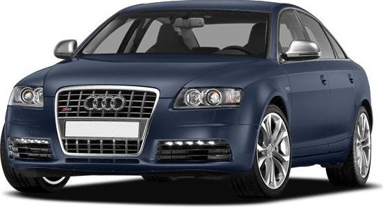 Front angle view with grille, headlights and alloy wheels