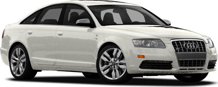 White sedan with distinctive front grille and alloy wheels