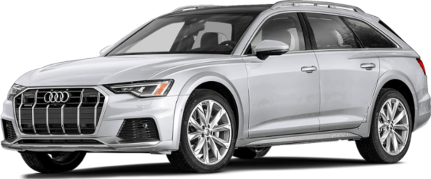 Silver 2026 station wagon front and side view with distinctive grille and roof rails