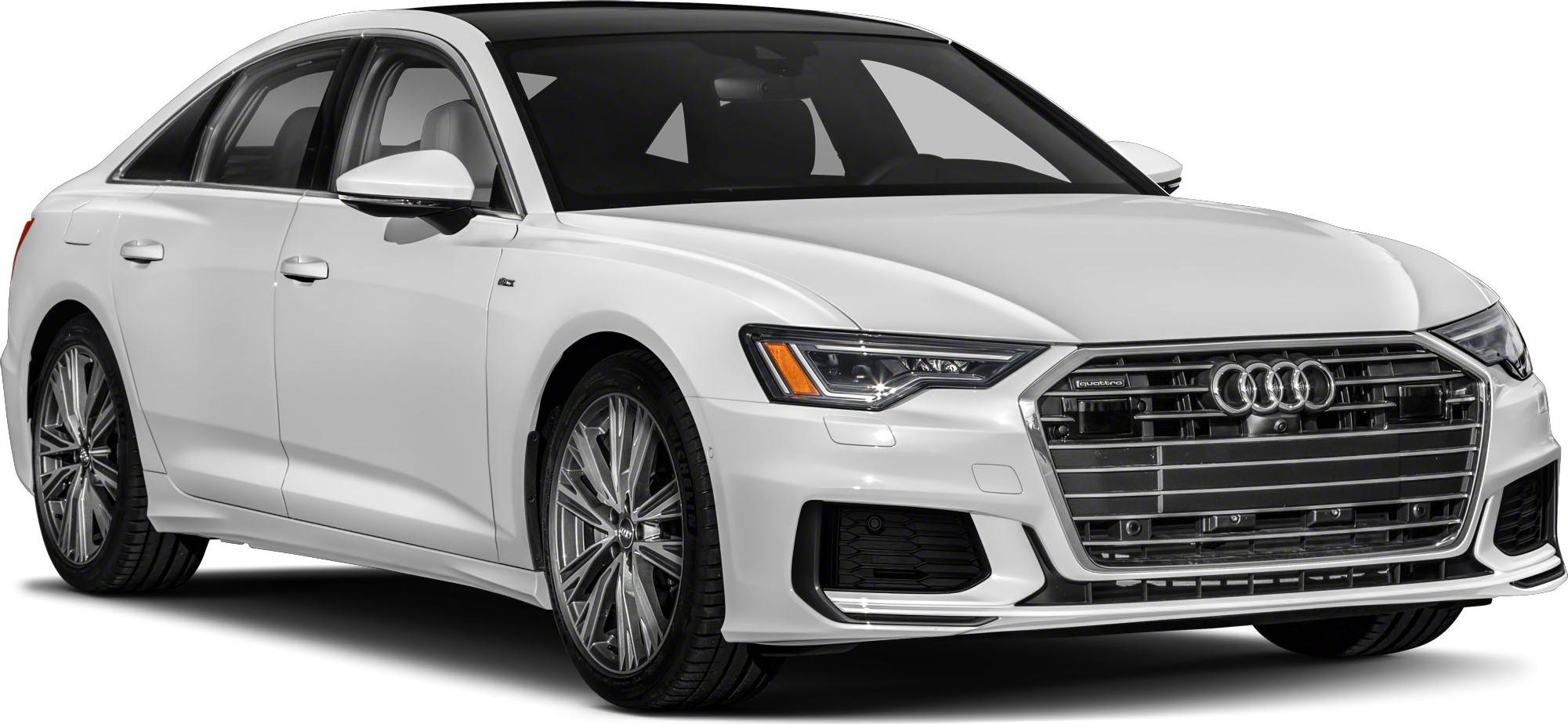 Front angle view with LED headlights and large chrome grille