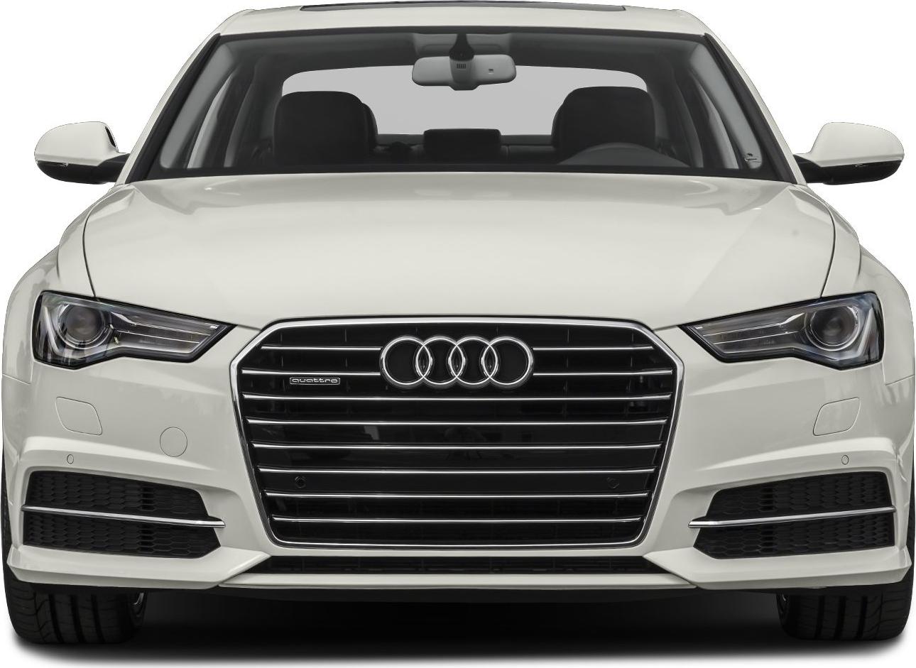 Close-up front grille and headlights view