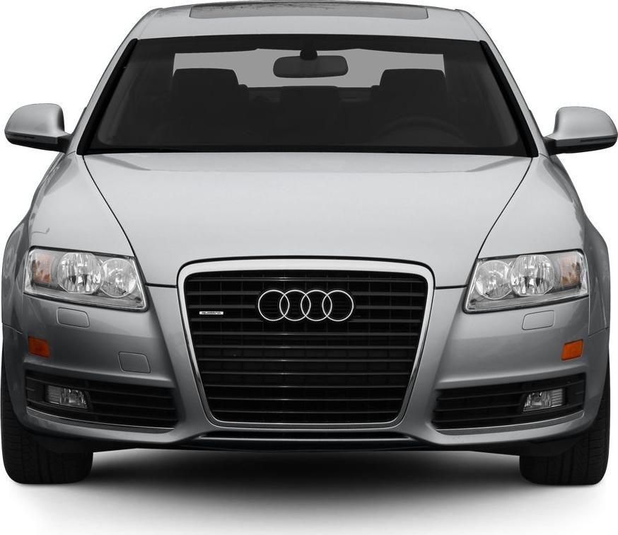 Front view with grille and headlight details