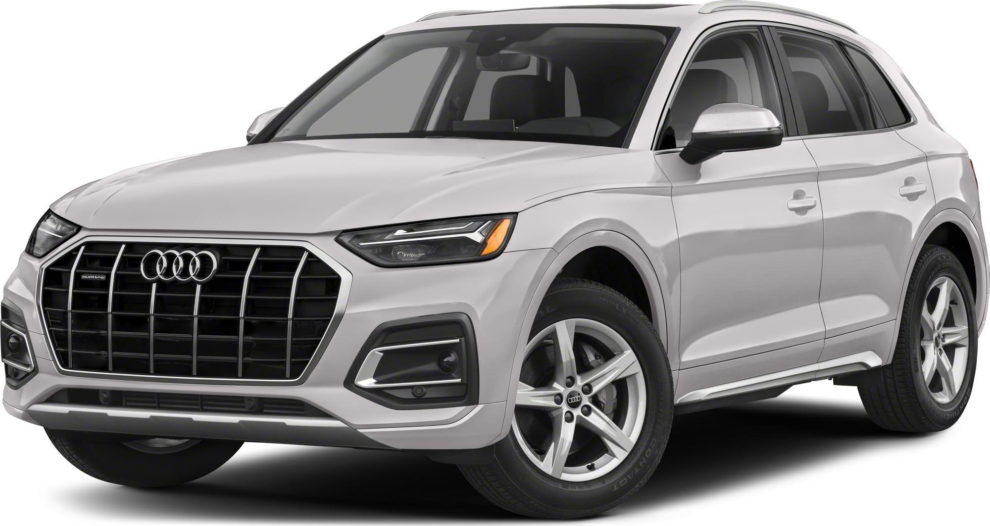Front and side view showing hexagonal grille and LED headlights