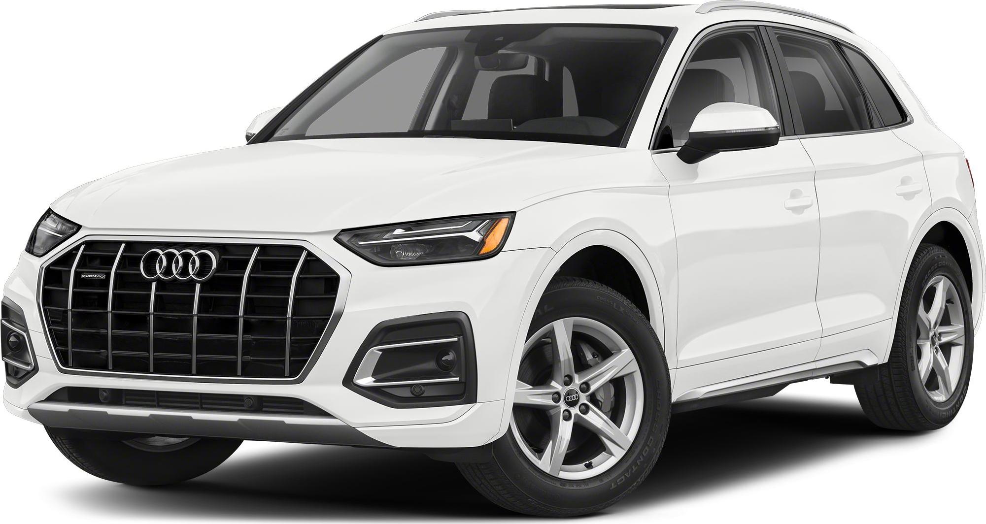 Close-up of SUV front grille and LED headlights