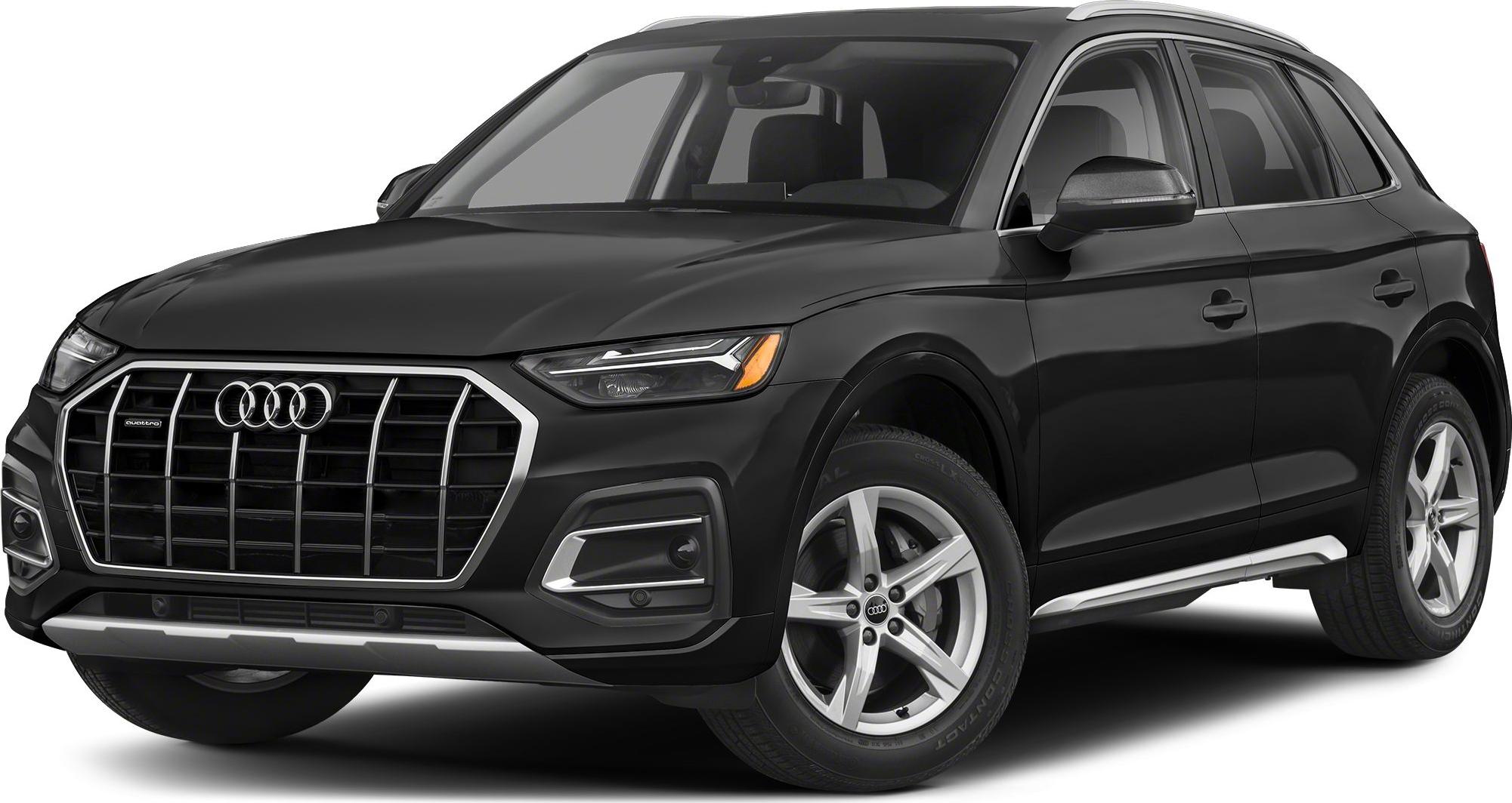 Front view of an SUV with bold grille and LED headlights