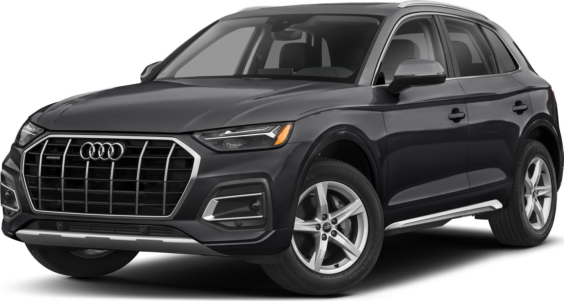 Front grille and LED headlights of a modern SUV