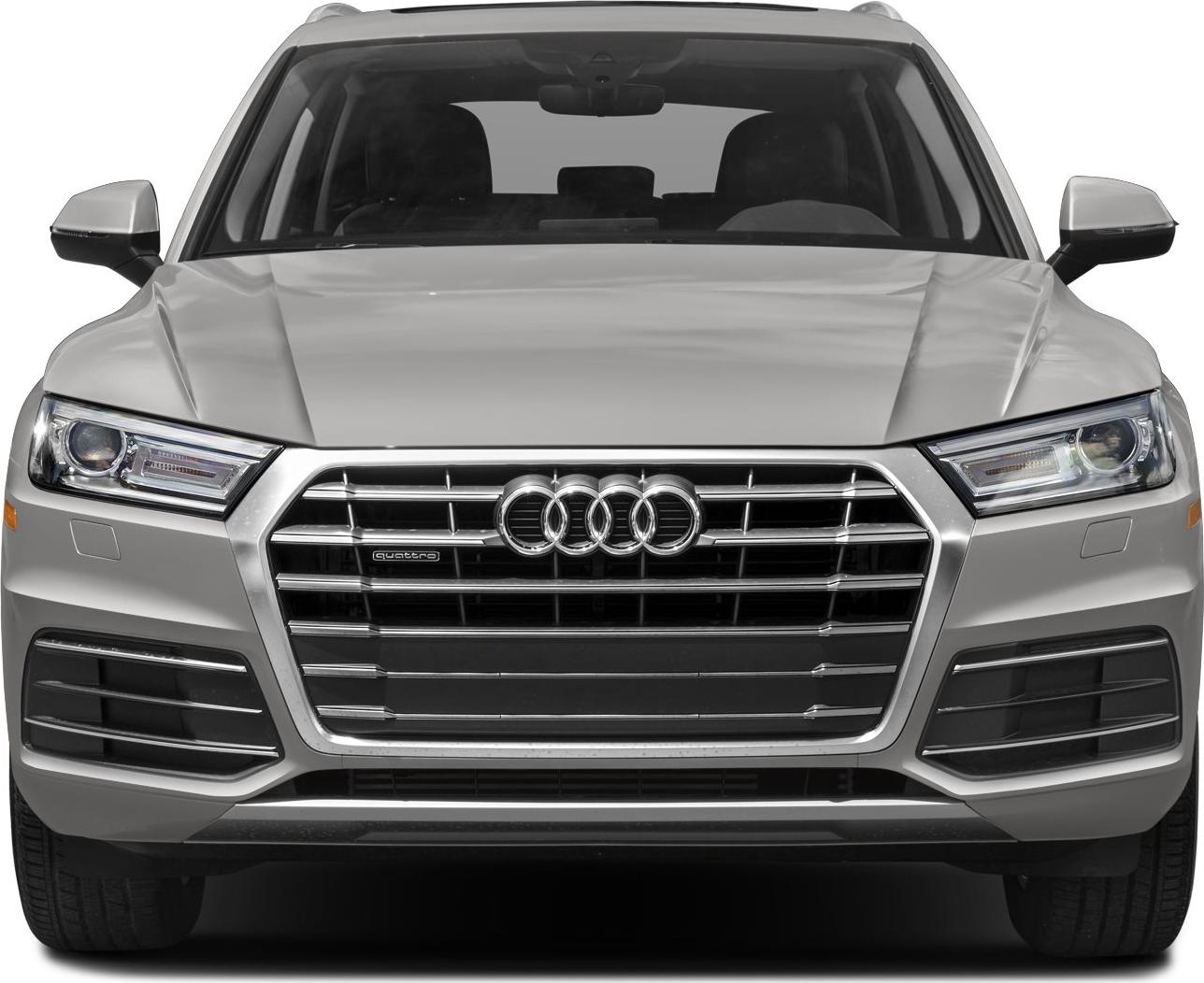 Front view with grille, LED headlights, and Quattro badge