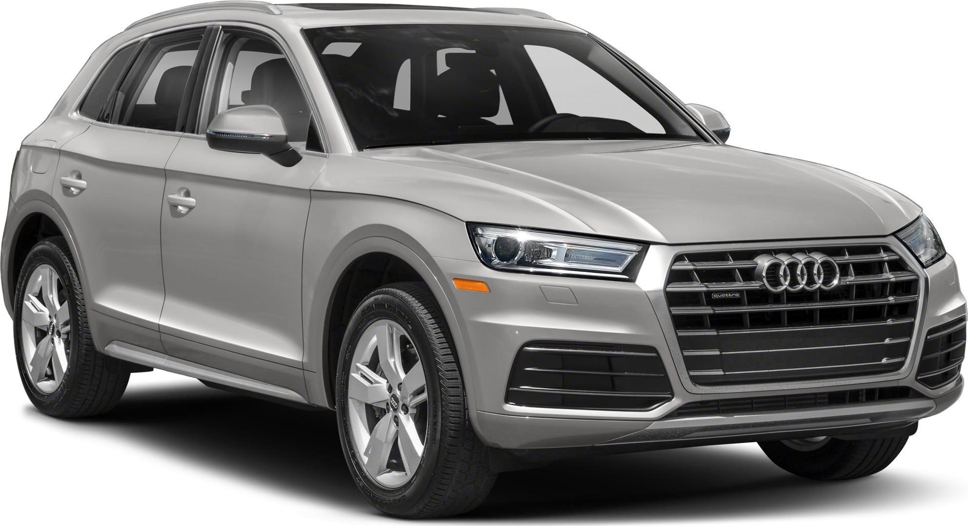 Front side SUV view with LED headlights and prominent grille